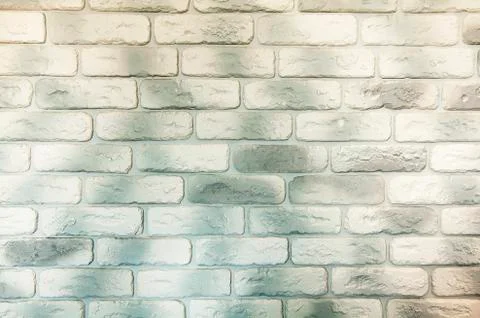 White brick wall background Stock Photos