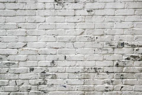 White brick wall background Stock Photos
