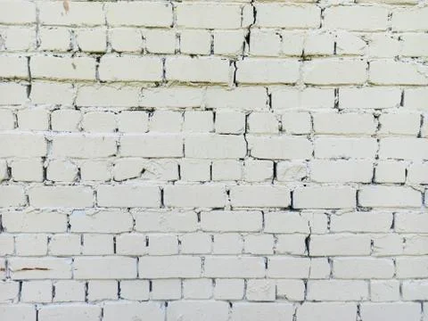 White brick wall background Stock Photos