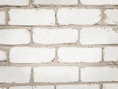 White brick wall, background Foto stock