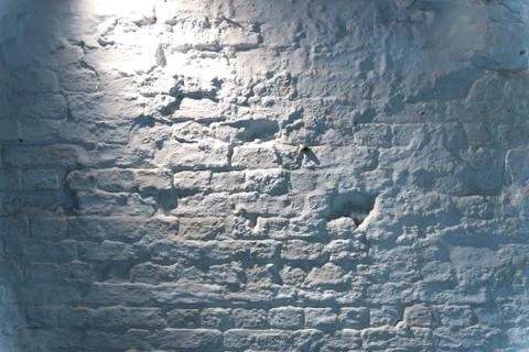 White brick wall background texture Stock Photos