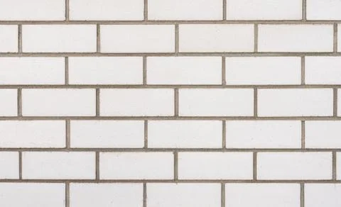 White brick wall background texture Stock Photos