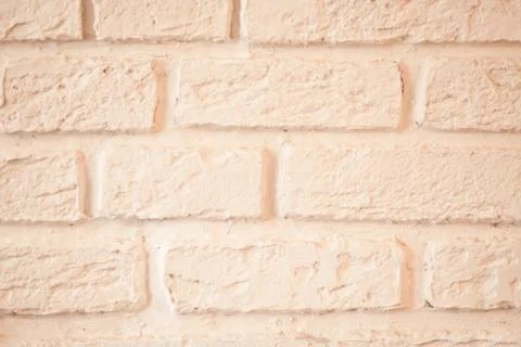 White brick wall background texture. Close up. Foto stock