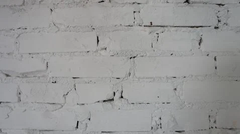 White brick wall, background, texture Stock Photos