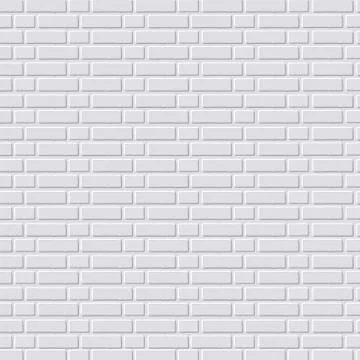 White brick wall background. Vector Stock Illustration