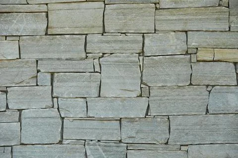 White brick wall background. White Natural brick stone Stock Photos