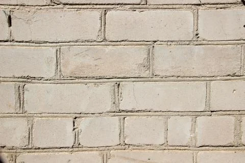 White brick wall. Bricklaying Stock Photos