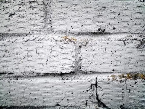 White brick wall with diamond-shaped pattern Stock Photos