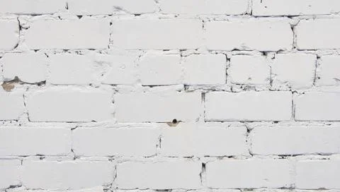 White Brick Wall Empty Copy Space Background Stock Photos
