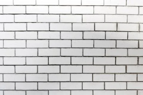 White brick wall. Empty surface for the background. Foto stock