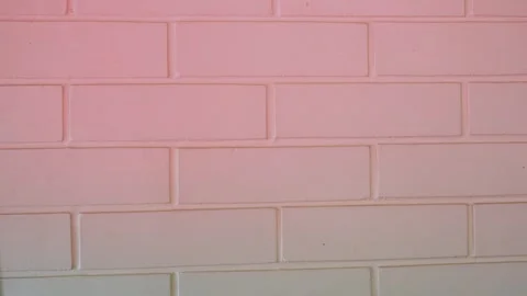 White Brick Wall with Flashing Red and Blue Emergency Police Lights on it Stock Footage 332091030