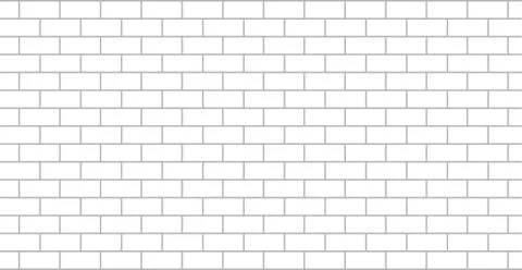 White brick wall flat isolated 스톡 일러스트