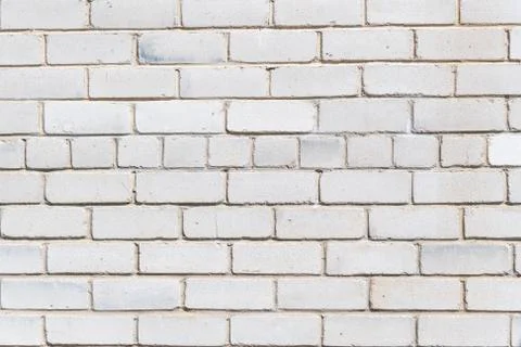 White brick wall, good for using as background Stock Photos