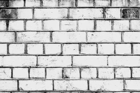 White brick wall home. The rows of bricks Stock Photos