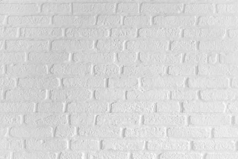 White Brick Wall Minimal Clean interior backdrop for Creativity Pattern Ind.. Stock Photos