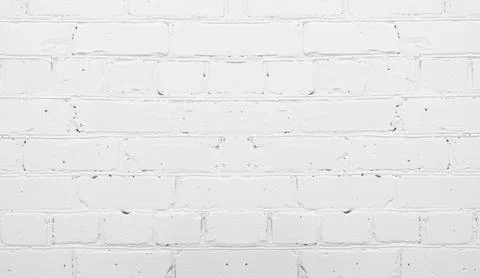 White brick Wall. Painted bricks wall. Home and office Loft Design backdrop Stock Photos