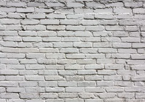 White brick wall pattern Stock Photos