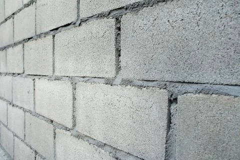 White Brick Wall Pattern Foto stock