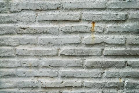 White brick wall, perfect as a background, square photograph Stock Photos
