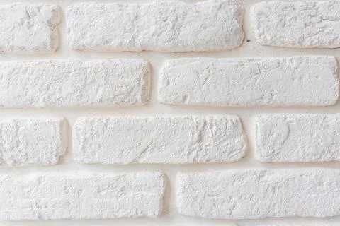 White brick wall, perfect as a background, square photograph Stock Photos