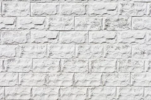 White brick wall Stock Photos