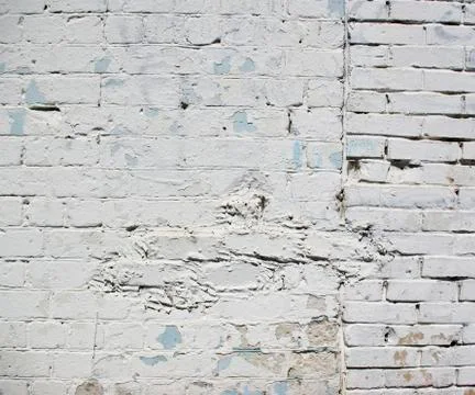 White brick wall Stock Photos