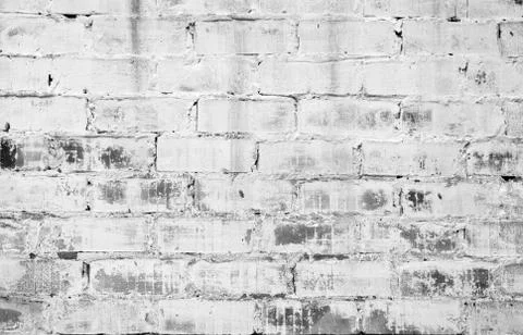 White brick wall Stock Photos