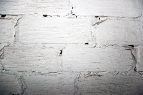 White brick wall Foto stock