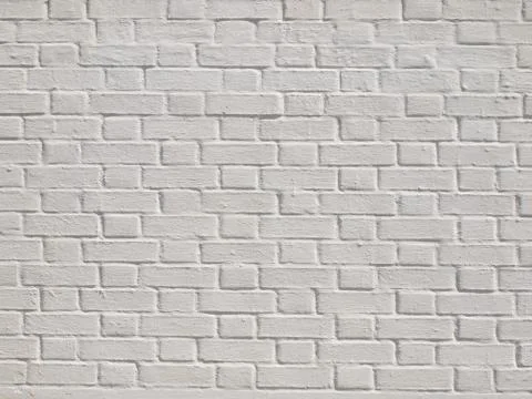 A white brick wall Stock Photos