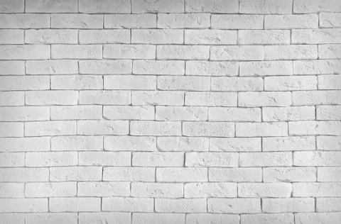 White brick wall Foto stock