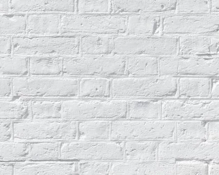 White brick wall Stock Photos