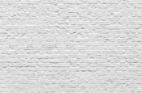 White brick wall Stock Photos