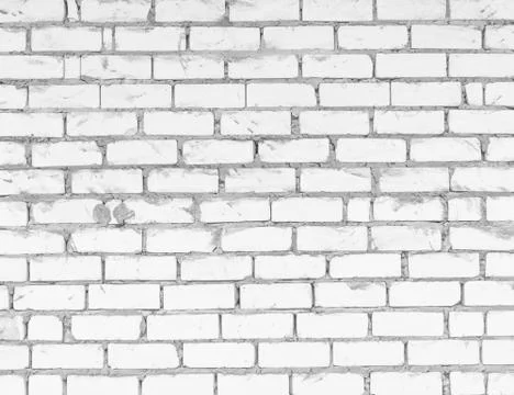 White brick wall Stock Photos