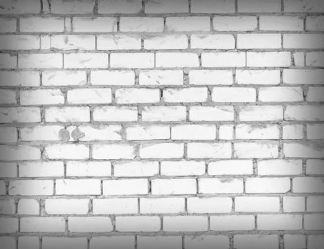 White brick wall Stock Photos