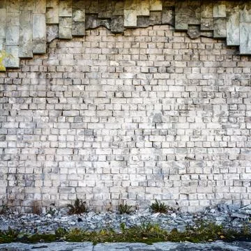 White brick wall 写真素材
