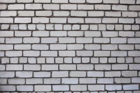 White brick wall Foto stock