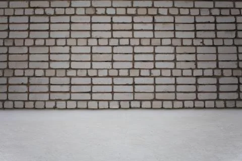 White brick wall Stock Photos