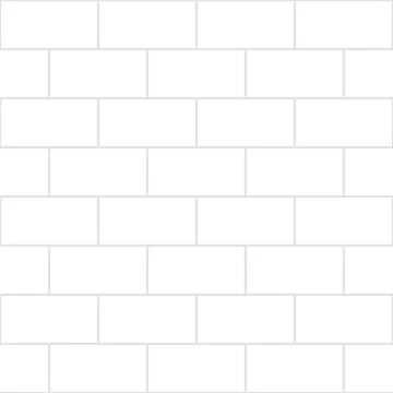 White Brick Wall Seamless Background Stock Illustration