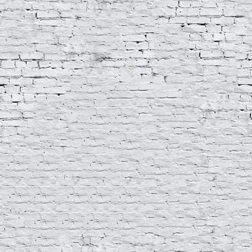 White brick wall seamless background - texture pattern for continuous replicate. Stock Photos