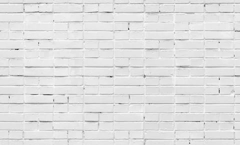 White brick wall, seamless background photo texture 스톡 사진