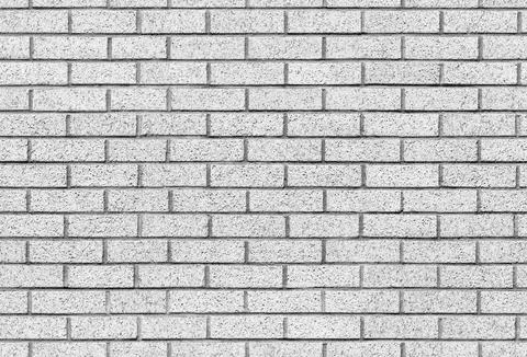 White brick wall seamless background texture image Stock Photos