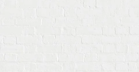 White brick wall, seamless texture, tileable repeating pattern Stock Photos