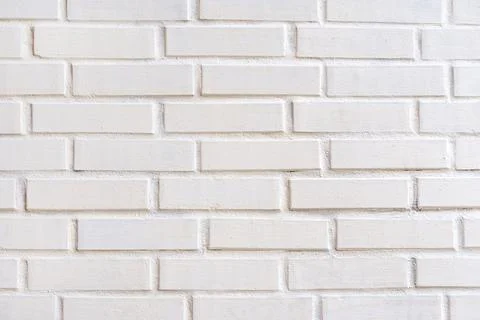 White brick wall in soft light texture Stock Photos