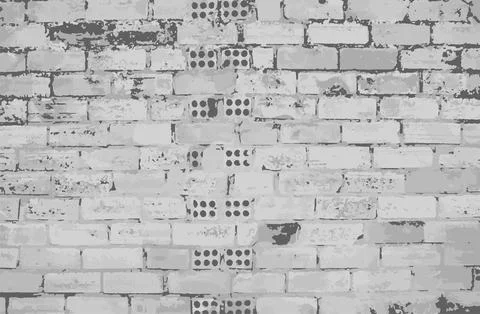 White brick wall surface background イラスト素材