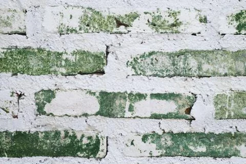 White brick wall texture and background seamless 스톡 사진