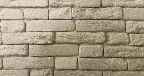 White brick wall texture background Vidéo 104999702