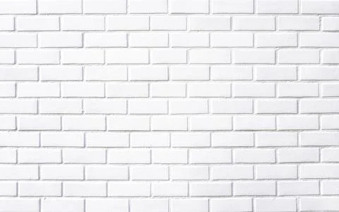 White brick wall texture  background for design Illustrazione stock