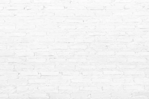 White Brick Wall Texture Background. Stock Photos