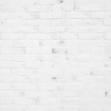 White brick wall texture background, interior design background, wallpaper Stock Photos