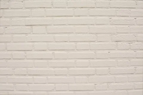 White brick wall texture for background Stock Photos